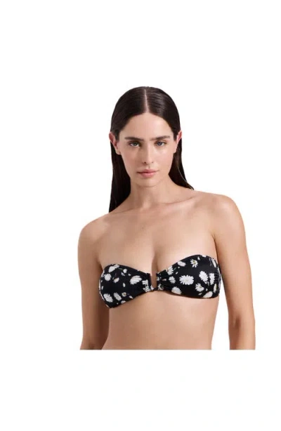 Luma Gottex Marguerite Bandeau Bikini Top In Black