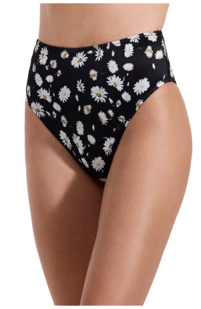 Luma Gottex Marguerite High Waist Bikini Bottom In Black