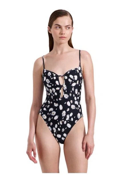 Luma Gottex Marguerite Peek-a-boo One Piece In Black