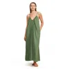 Luma Gottex Maxi Dress Coverup In Green
