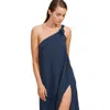 Luma Gottex One Shoulder Sarong Style Maxi Dress Coverup