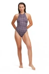 Luma Gottex Retro Touch High Neck Halter One Piece