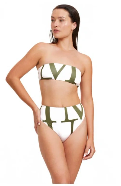 Luma Gottex Signature Bandeau Tube Bikini Top