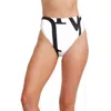 Luma Gottex Signature High Waist Bikini Bottom In White
