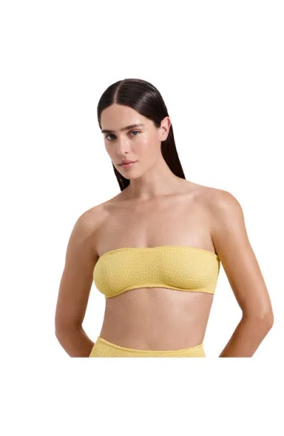 Luma Gottex Tulum Bandeau Bikini Top In Brown
