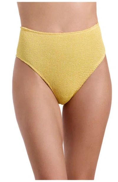 Luma Gottex Tulum High Waist Bikini Bottom In Yellow