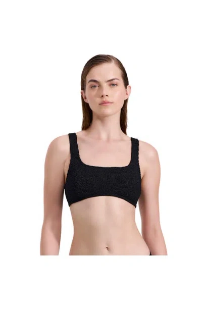 Luma Gottex Tulum Square Neck Bikini Top In Black