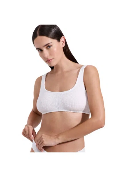 Luma Gottex Tulum Square Neck Bikini Top In White