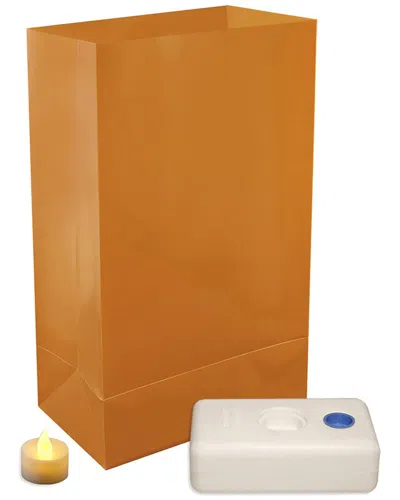 Lumabase 12pc Battery-operated Led Luminaria Kit In Tan