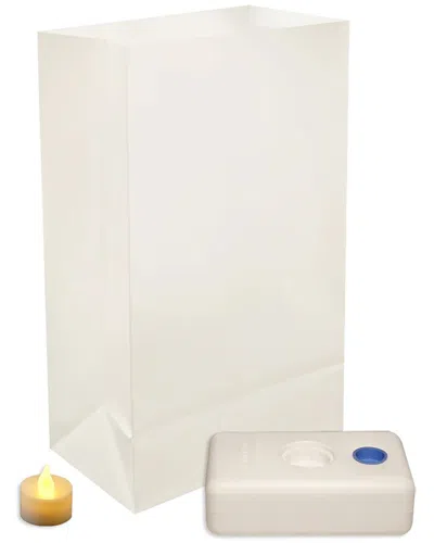 Lumabase 12pc Battery-operated Led Luminaria Kit In White