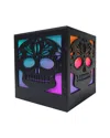 Lumabase Battery-operated Color-changing Sugar Skull Box In Black