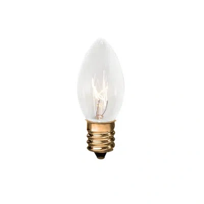 Lumabase C7-5 Watt Clear Light Bulbs In Clear;warm White