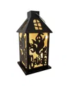 Lumabase Halloween Lantern With Battery-operated Led Lights In Gold