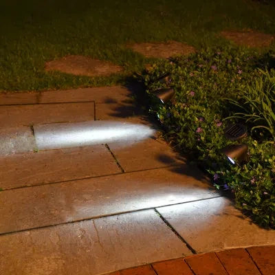 Lumabase Solar Powered Black Spotlights - 2 Count In Matte Black