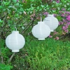 Lumabase White Solar Powered Lanterns - 3 Count In White