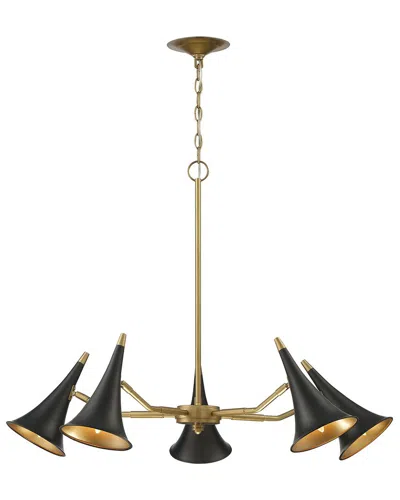 Lumanity Clarion 5-light Statement Modern Chandelier In Black