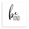 Lumaprints Be Kind Giclee Canvas Art In Black