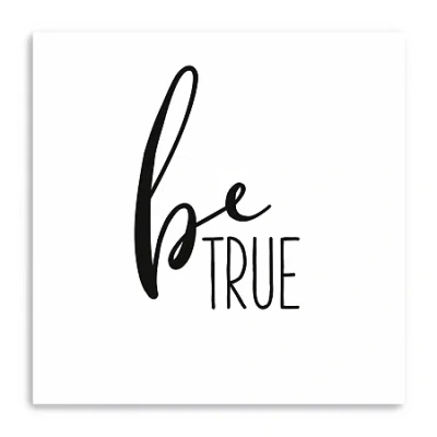 Lumaprints Be True Giclee Canvas Art In Black