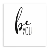 Lumaprints Be You Giclee Canvas Art In Black