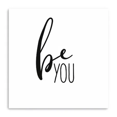 Lumaprints Be You Giclee Canvas Art In Black