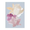 Lumaprints Blue Floral Block Ii Modern Canvas Art In Pink