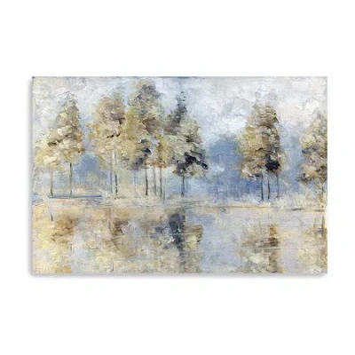 Lumaprints Blue Golden Forest Canvas Art In Multi