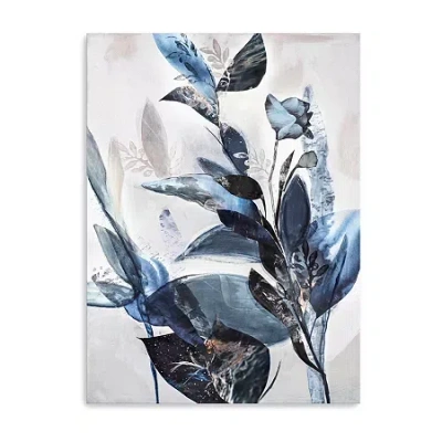 Lumaprints Blue Leaves Canvas Art