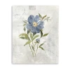 Lumaprints Blue Linen Peony Canvas Art In Blue