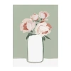 Lumaprints Blushing Florals Contemporary Canvas Art In White