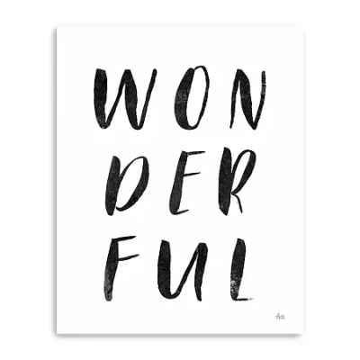 Lumaprints Bold Words I Giclee Canvas Art In Black