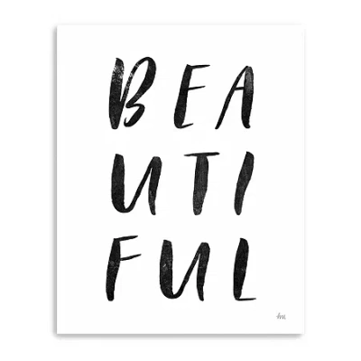 Lumaprints Bold Words Ii Giclee Canvas Art In Black