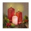 Lumaprints Candles Canvas Art In Red