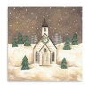 Lumaprints Christmas Church Canvas Art In Brown