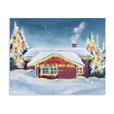 Lumaprints Christmas Ii Canvas Art In White