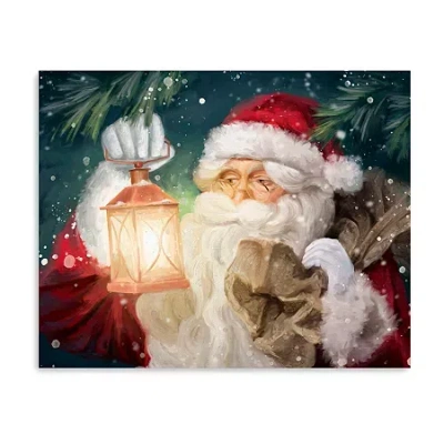 Lumaprints Christmas Vii Canvas Art In Red