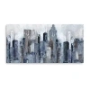 Lumaprints City Mood Giclee Canvas Art In Blue
