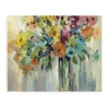 Lumaprints Cloud Of Flowers Giclee Canvas Art In Blue