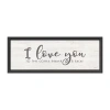 Lumaprints Coffee Kitchen Panel - Love Framed Canvas Art In White