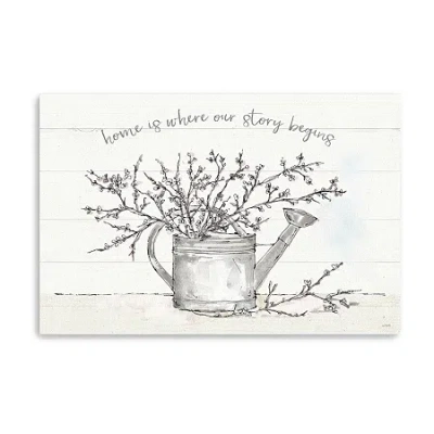 Lumaprints Country Love I Giclee Canvas Art In White