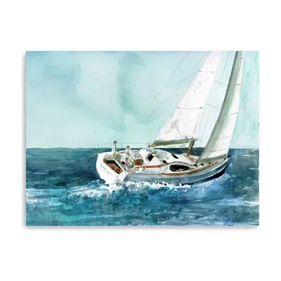 Lumaprints Delray Sail Canvas Art In Blue