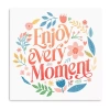 Lumaprints Enjoy Every Moment Canvas Art In White
