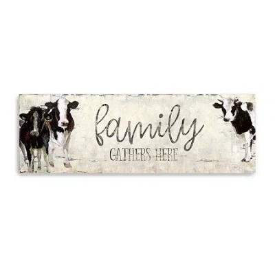 Lumaprints Family Gathers Here Giclee Canvas Art In Sand