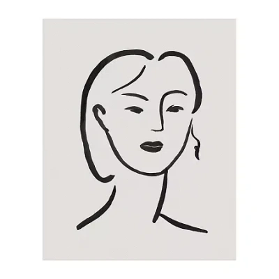 Lumaprints Figurative Face Ii Canvas Art In Sand