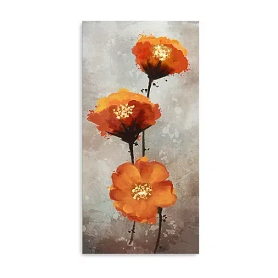 Lumaprints Fragrant Beauty Canvas Art In Orange