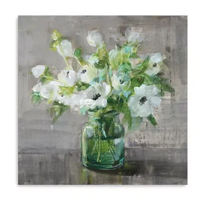 Lumaprints Fresh Anemones Canvas Art In Green