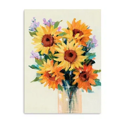 Lumaprints Fresh Cut Flowers Ii Canvas Art In Yellow