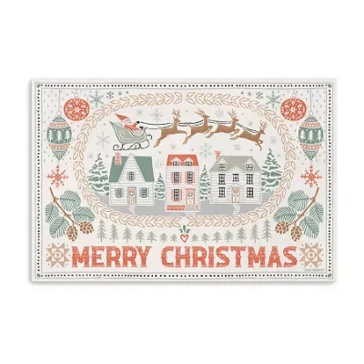 Lumaprints Frosty Forest Ii White Canvas Art