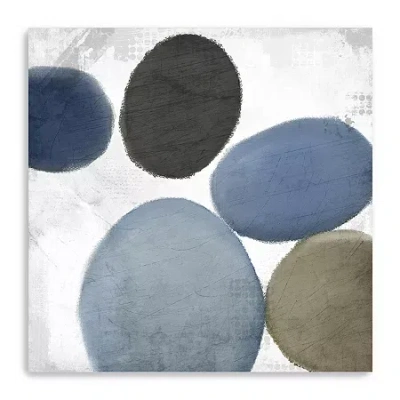 Lumaprints Geo Round 1 Canvas Art In Blue