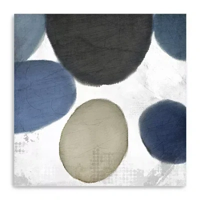 Lumaprints Geo Round 2 Canvas Art In Blue