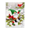 Lumaprints Gnome On Branch Canvas Art In White